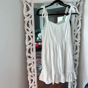 Old Navy White Tie Strap Dress